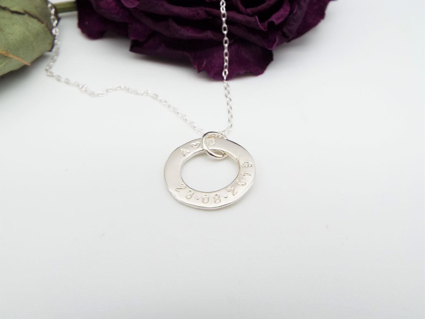 Special Date Silver Necklace