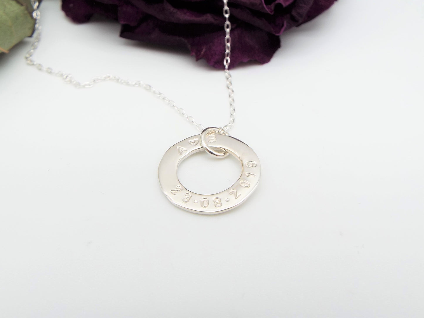 Special Date Silver Necklace