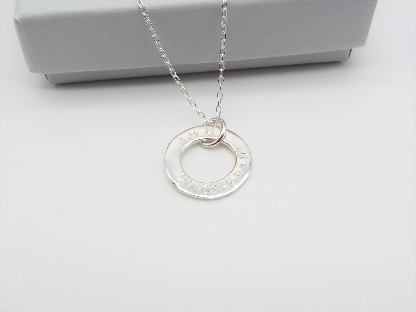 Special Date Silver Necklace