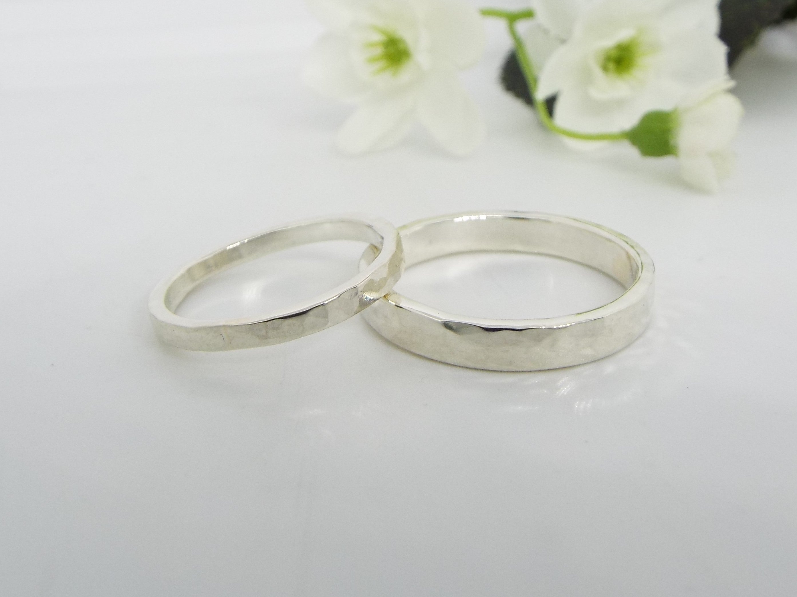 Silver sales metal rings